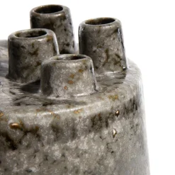 Safia vaas H21cm in de kleur Zwart - COCOmaison