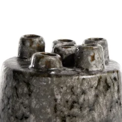 Safia vaas H15cm in de kleur Zwart - COCOmaison