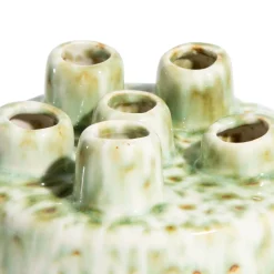 Safia vaas H15cm in de kleur Groen - COCOmaison