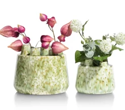 Safia vaas H15cm in de kleur Groen - COCOmaison