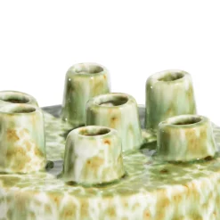 Safia vaas H21cm in de kleur Groen - COCOmaison