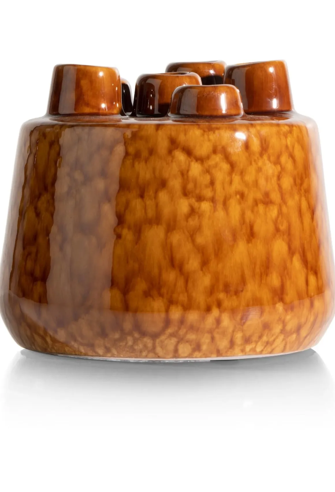 Safia vaas H15cm in de kleur Bruin - COCOmaison