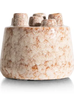 Safia vaas H15cm in de kleur Beige - COCOmaison