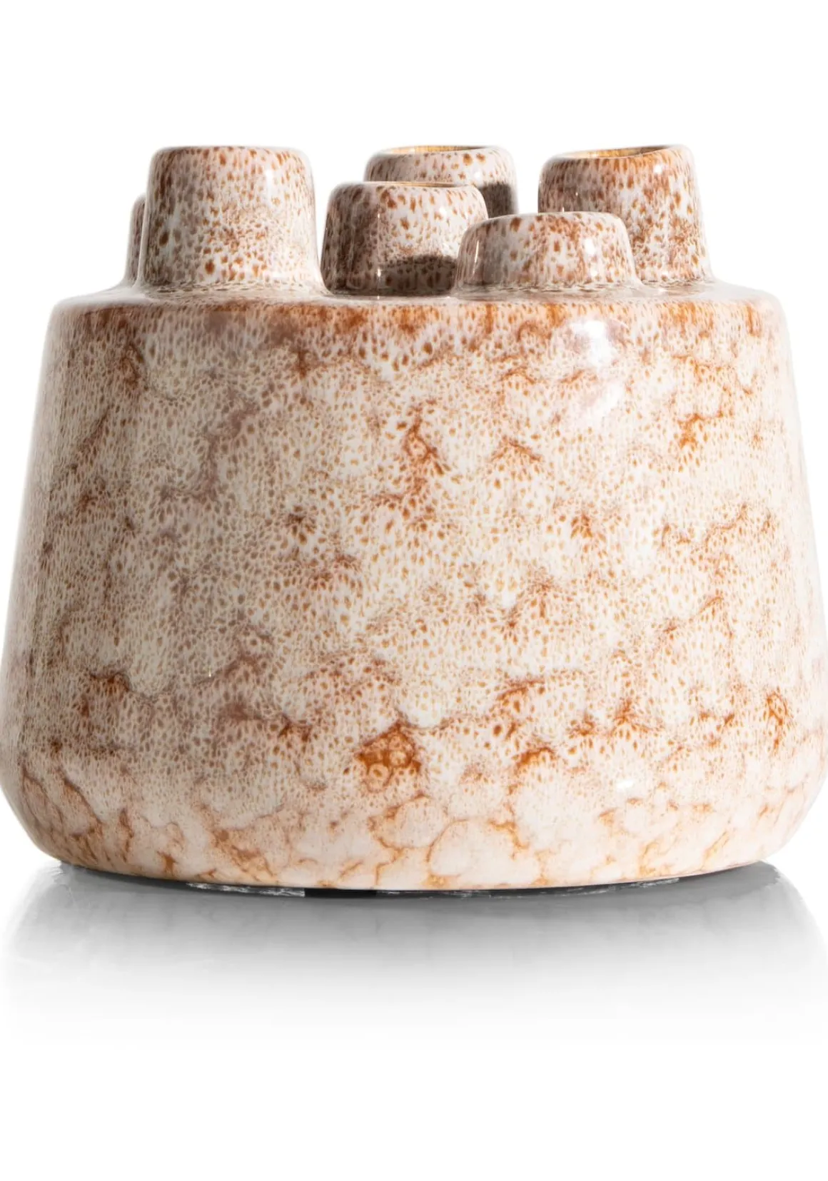 Safia vaas H15cm in de kleur Beige - COCOmaison