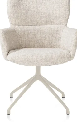 Sage, armstoel draaibaar - creme - stof Luton - Creme