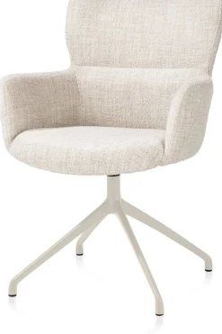 Sage, armstoel draaibaar - creme - stof Luton - Creme