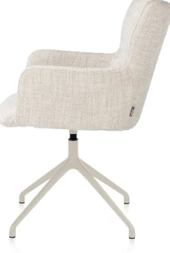 Sage, armstoel draaibaar - creme - stof Luton - Creme
