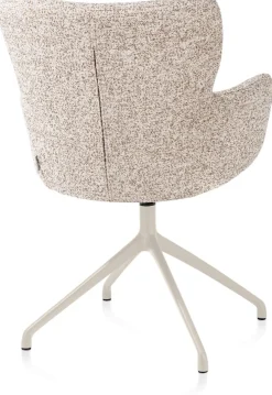 Sage, armstoel draaibaar - creme - stof Luton - koper