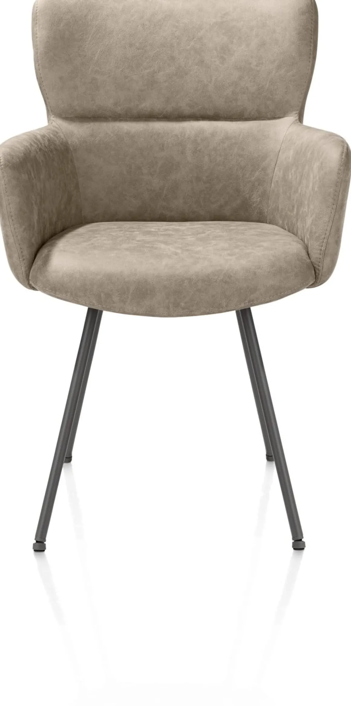 Sage, armstoel 4-pootjes graphiet - stof Oregon - beige