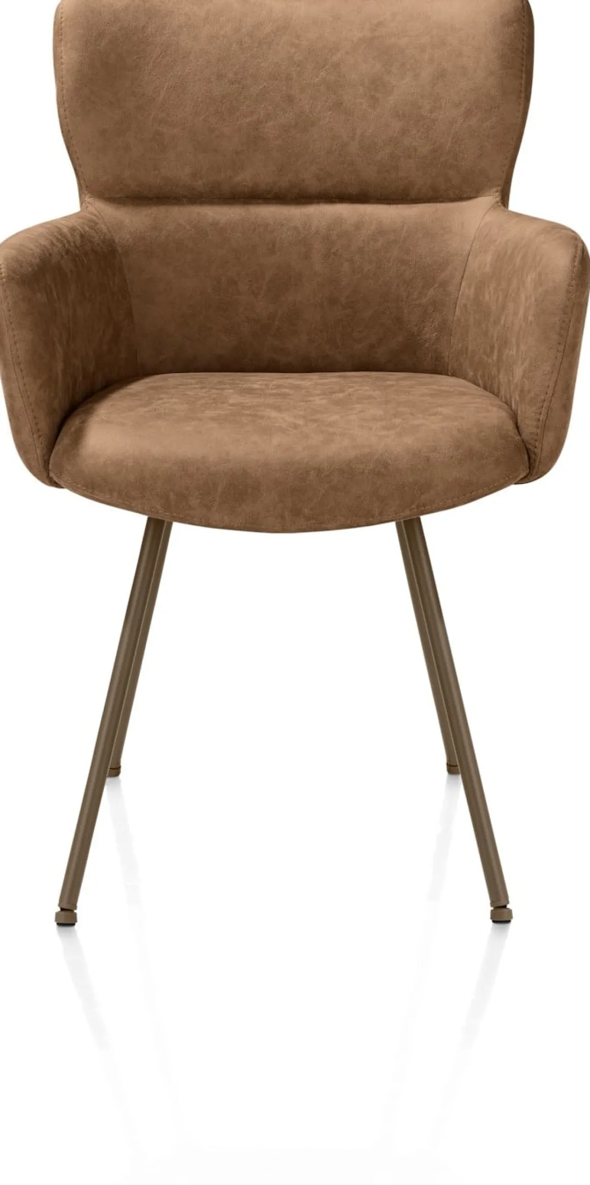 Sage, armstoel 4-pootjes steelbrown - stof Oregon - Desert