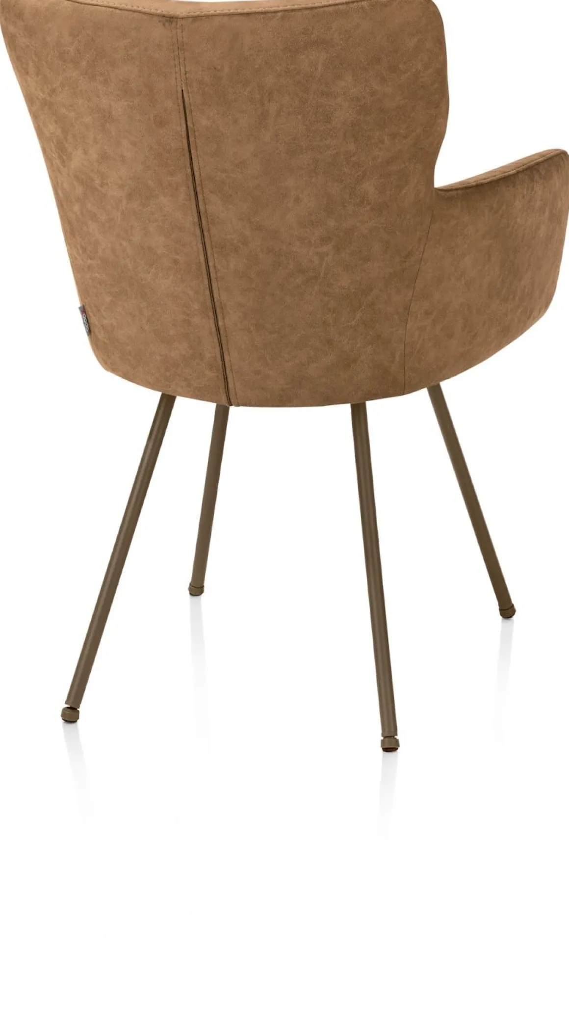 Sage, armstoel 4-pootjes steelbrown - stof Oregon - Desert