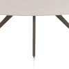Saluti, EETKAMERTAFEL ELLIPS 240 X 110 CM. - 4-POOTJES - STEELBROWN - Light sand