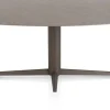 Saluti, EETKAMERTAFEL ELLIPS 240 X 110 CM. - CENTRALE POOT - STEELBROWN - Lava