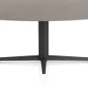 Saluti, EETKAMERTAFEL ELLIPS 240 X 110 CM. - CENTRALE POOT - ROUGH OFF BLACK - Lava