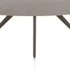Saluti, EETKAMERTAFEL ELLIPS 240 X 110 CM. - 4-POOTJES - STEELBROWN - Lava