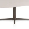 Saluti, EETKAMERTAFEL ORGANISCH 210 X 120 CM. - CENTRALE POOT - STEELBROWN - Light sand