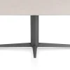 Saluti, EETKAMERTAFEL OVAAL 240 X 110 CM. - CENTRALE POOT - GRAPHIET - Light sand