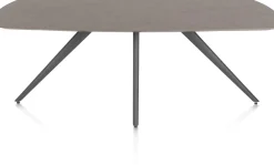 Saluti, EETKAMERTAFEL OVAAL 210 X 105 CM. - 4-POOTJES - GRAPHIET - Lava