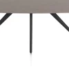 Saluti, EETKAMERTAFEL OVAAL 180 X 105 CM. - 4-POOTJES - ROUGH OFF BLACK - Lava