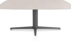 Saluti, EETKAMERTAFEL OVAAL 180 X 105 CM. - CENTRALE POOT - GRAPHIET - Light sand
