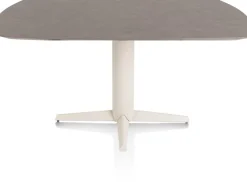 Saluti, EETKAMERTAFEL OVAAL 150 X 105 CM. - CENTRALE POOT - CRÈME - Lava