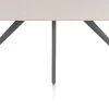 Saluti, EETKAMERTAFEL OVAAL 240 X 110 CM. - 4-POOTJES - GRAPHIET - Light sand