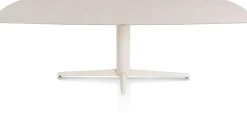 Saluti, EETKAMERTAFEL OVAAL 240 X 110 CM. - CENTRALE POOT - CRÈME - Light sand