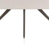Saluti, EETKAMERTAFEL OVAAL 210 X 105 CM. - 4-POOTJES - STEELBROWN - Light sand