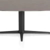Saluti, EETKAMERTAFEL OVAAL 180 X 105 CM. - CENTRALE POOT - ROUGH OFF BLACK - Lava