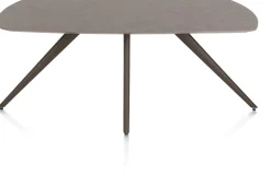 Saluti, EETKAMERTAFEL OVAAL 180 X 105 CM. - 4-POOTJES - STEELBROWN - Lava