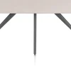 Saluti, EETKAMERTAFEL OVAAL 210 X 105 CM. - 4-POOTJES - GRAPHIET - Light sand