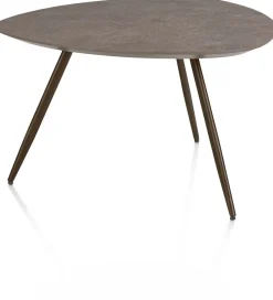 Salutina, salontafel 68 x 68 cm - 3 pootjes - steelbrown