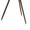 Salutina, salontafel 53 x 53 cm - 3 pootjes - steelbrown