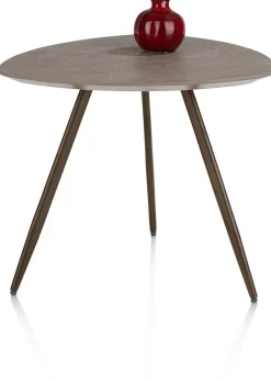 Salutina, salontafel 53 x 53 cm - 3 pootjes - steelbrown
