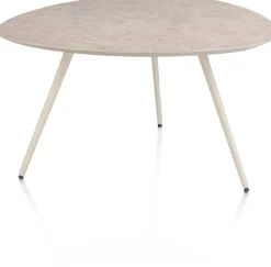 Salutina, salontafel 68 x 68 cm - 3 pootjes - crème