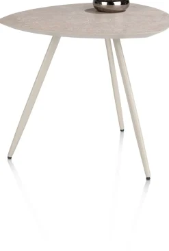 Salutina, salontafel 53 x 53 cm - 3 pootjes - crème