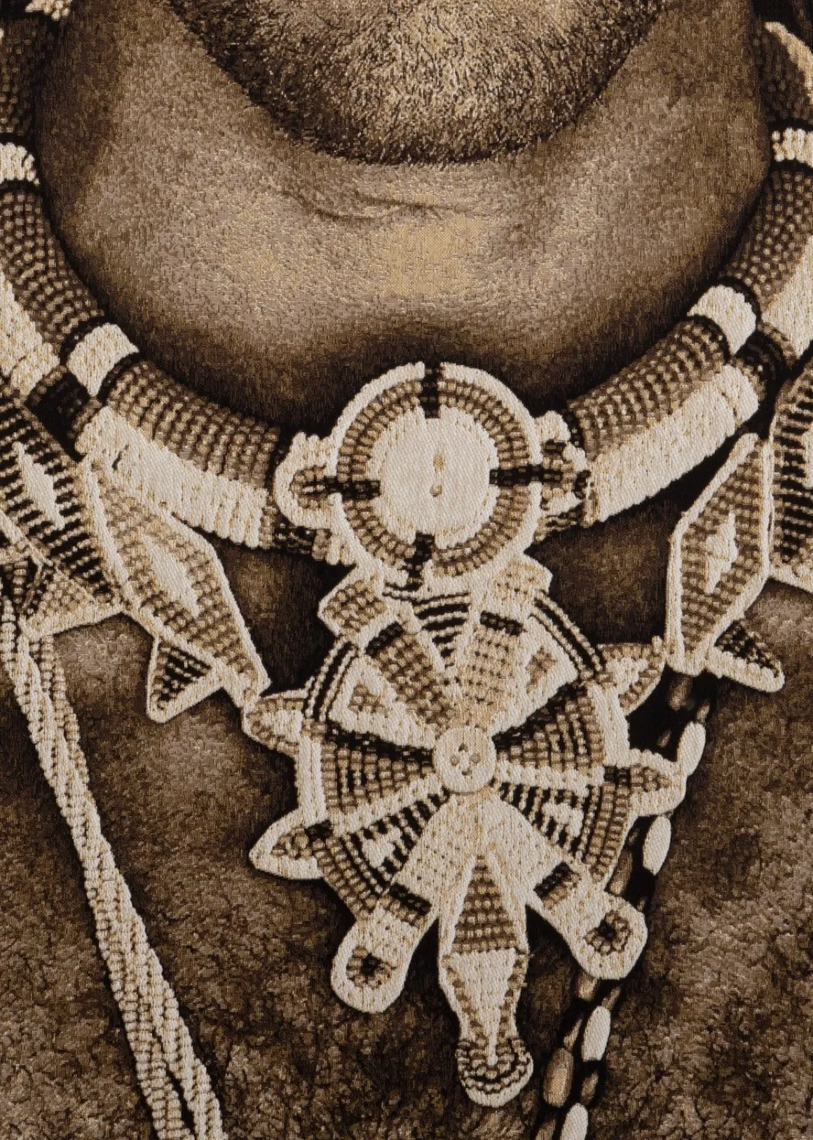 Samburu Warrior schilderij in de kleur Multi Color - COCOmaison