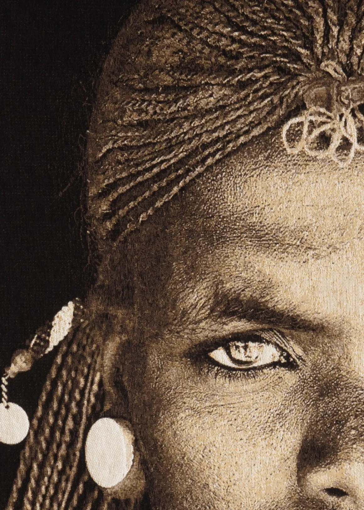 Samburu Warrior schilderij in de kleur Multi Color - COCOmaison