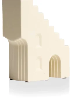 Skala kandelaar (H17.6cm) in de kleur Creme - COCOmaison