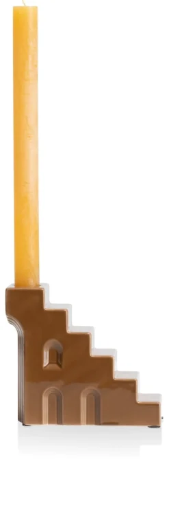 Skira kandelaar (H11.8cm) in de kleur Bruin - COCOmaison
