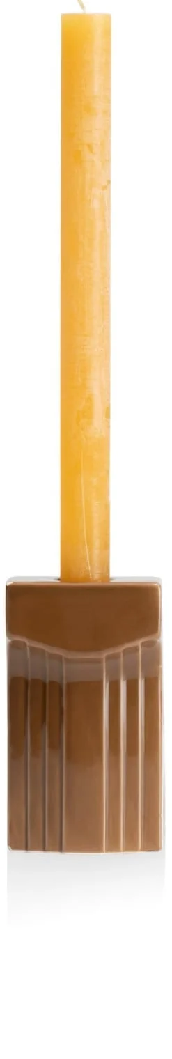 Skira kandelaar (H11.8cm) in de kleur Bruin - COCOmaison