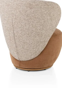 Solee fauteuil - draaibaar in de kleur Koper - XOOON