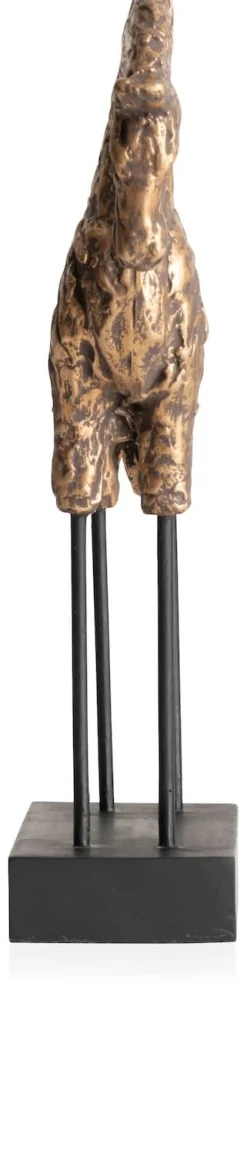 Stallion beeld (H35cm) in de kleur Goud - COCOmaison