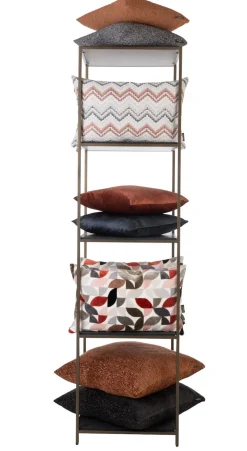 Stand up rek 45x50x193cm in de kleur Goud - COCOmaison