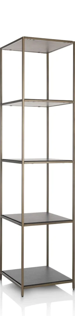 Stand up rek 45x50x193cm in de kleur Goud - COCOmaison