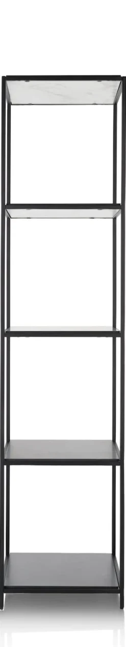 Stand up rek 45x50x193cm in de kleur Zwart - COCOmaison