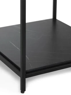 Stand up rek 45x50x193cm in de kleur Zwart - COCOmaison