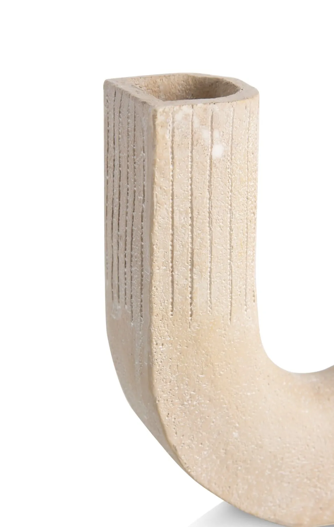 Suze vaas H16cm in de kleur Beige - COCOmaison