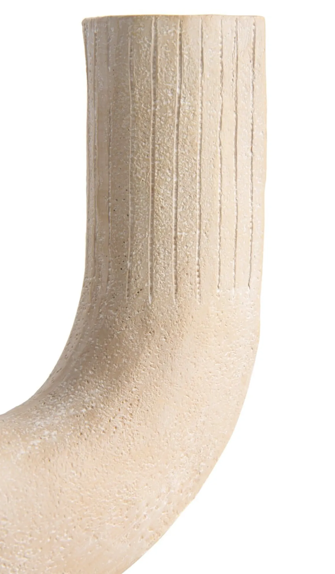 Suze vaas H16cm in de kleur Beige - COCOmaison