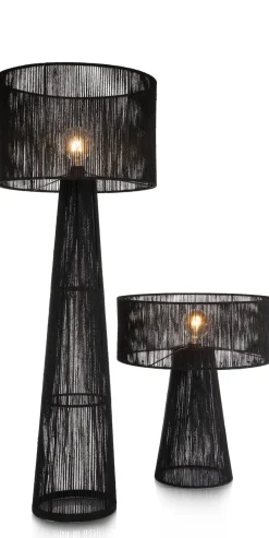 Tali vloerlamp 1*E27 H120cm in de kleur Zwart - COCOmaison